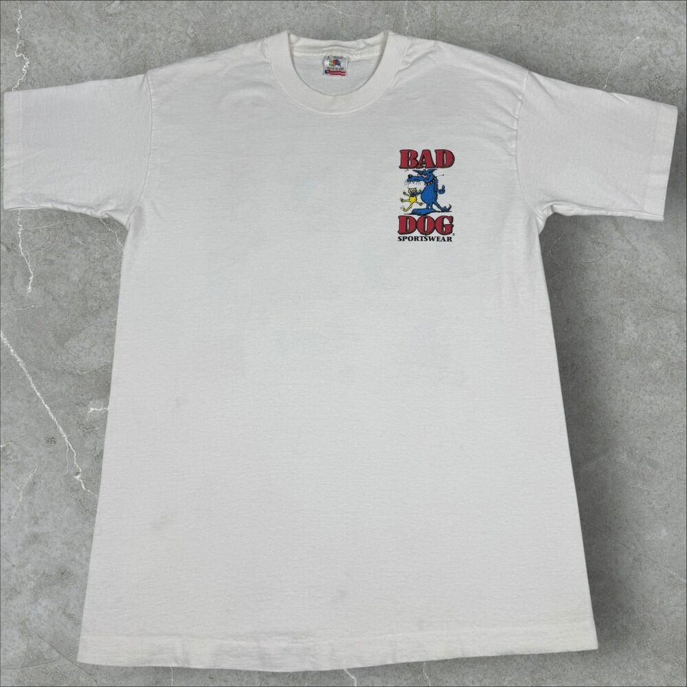 VTG 1994 Bad Dog Things at a Party Cat Funny Humor Single Stitch Tee - XL - Picture 2 of 8